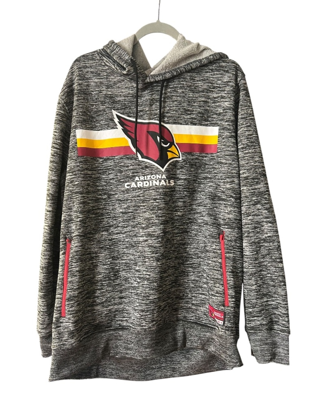 Men’s Arizona Cardinal Heather Black NFL Hoodie XXL